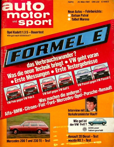 Deckblatt Auto Motor und Sport (06/1981)